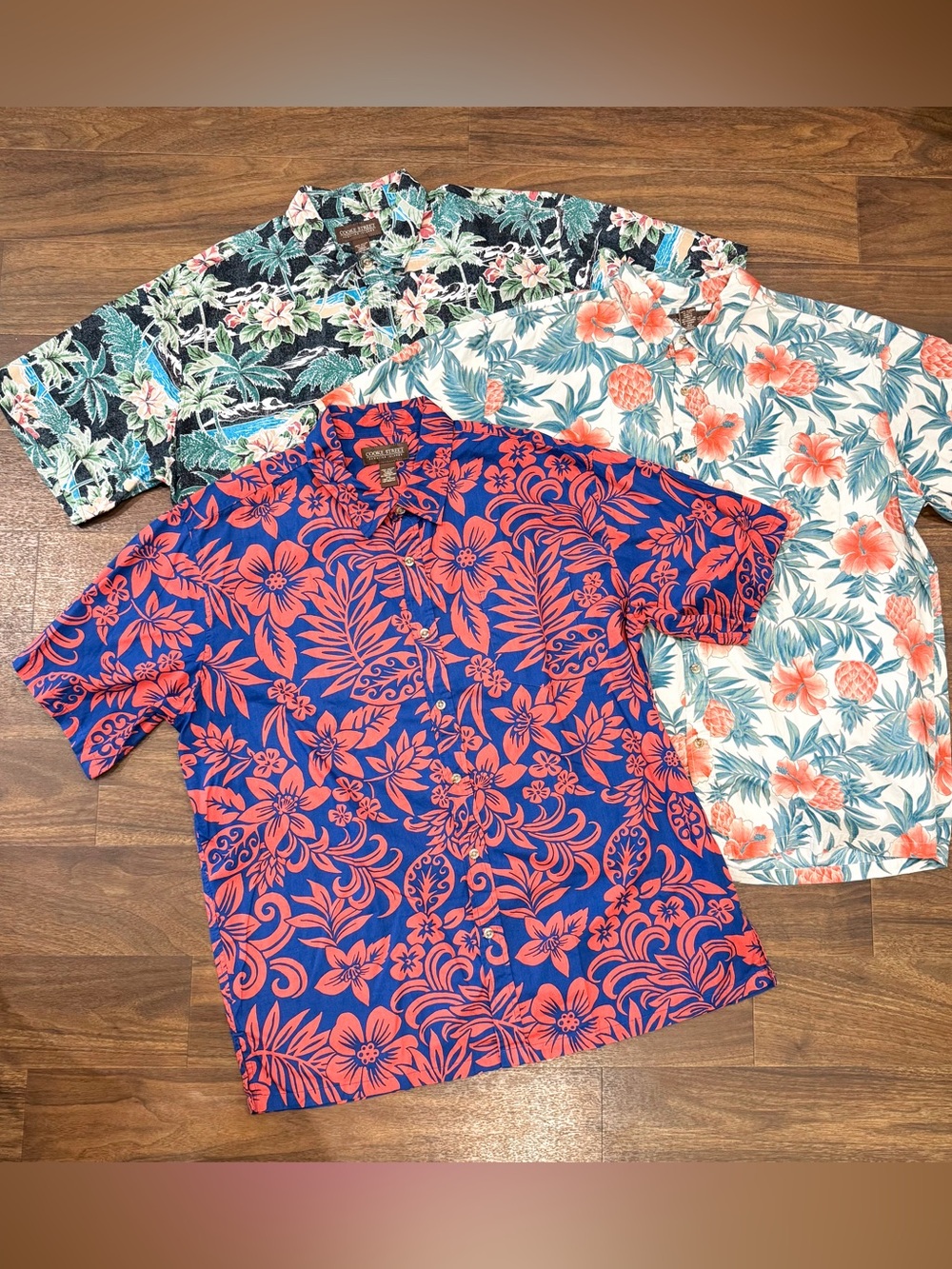 Cooke Street Men's Floral Hawaiian Shirt Lot of 3